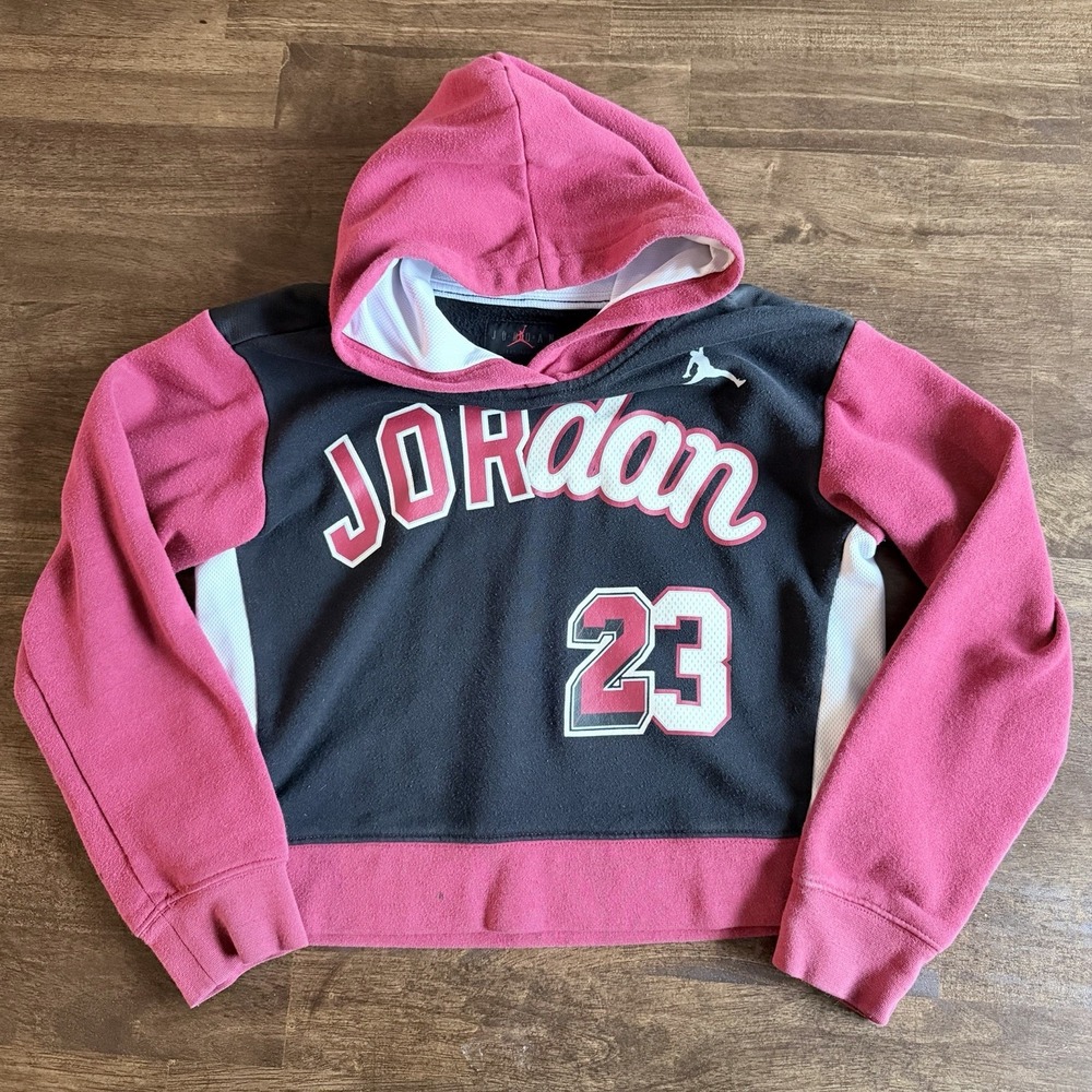 Air Jordan Basketball Jersey Hoodie Youth Large 12-13 READ